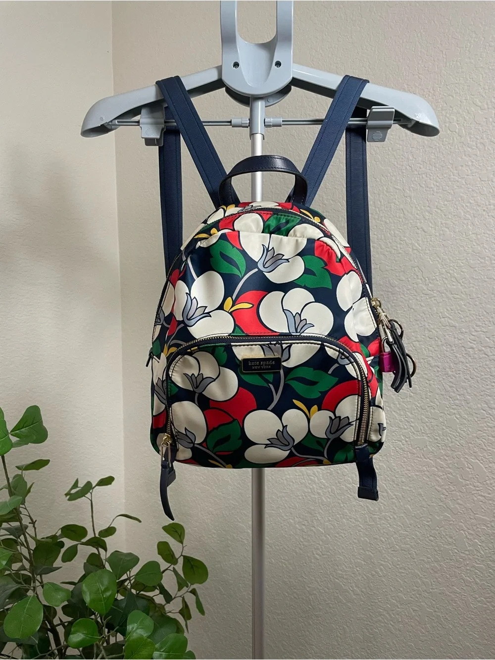 kate spade Dawn Breezy Floral  print mini backpack